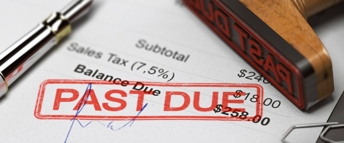 past due credit card statement