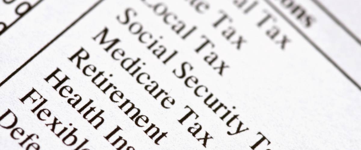Macro of deductions on a paycheck.