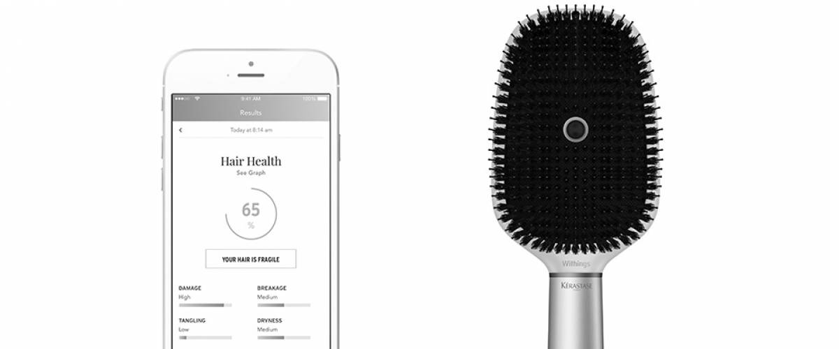 The Kerastase Hair Coach smart hairbrush