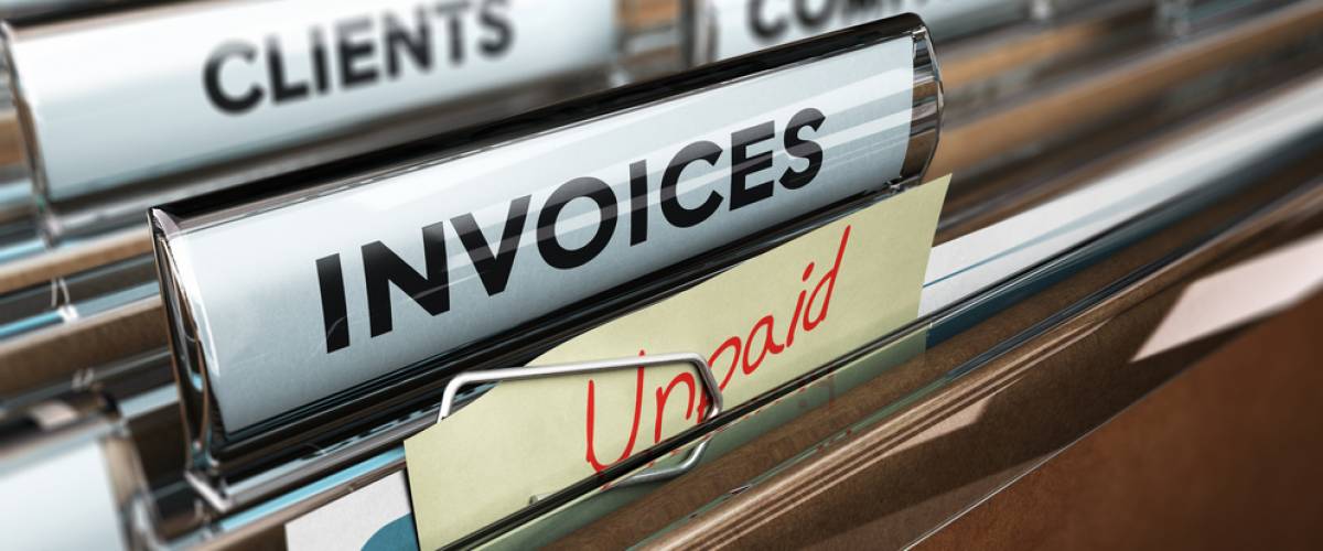 debt unpaid bills file folder