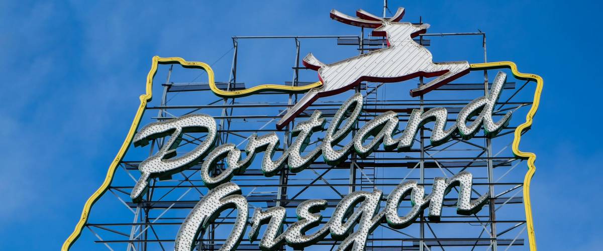 Portland. Oregon sign