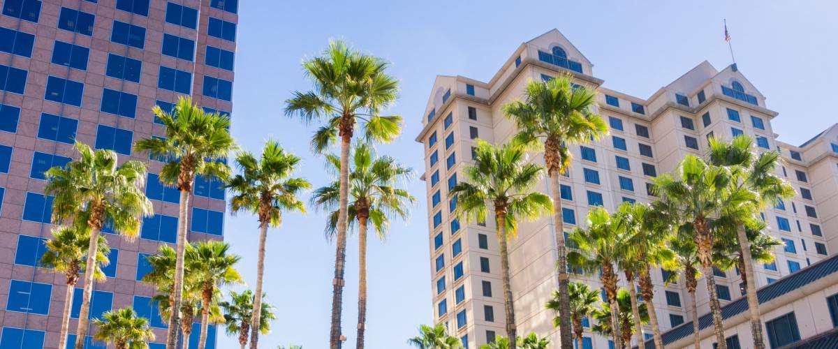 Urban landscape in downtown San Jose, Silicon Valley, California
