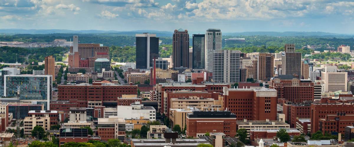 Downtown Birmingham, Alabama, from Vulcan Park