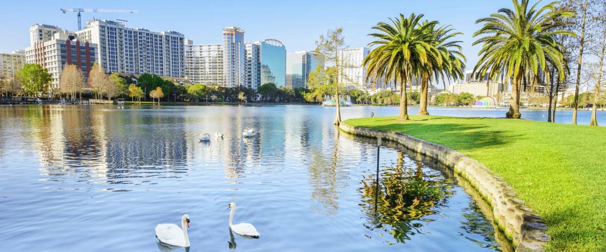 Orlando. Located in Lake Eola Park, Orlando, Florida, USA.
