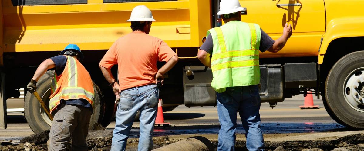 Removing the asphalt road damaged during a 12 inch water main failure on Harvard Ave in Roseburg OR
