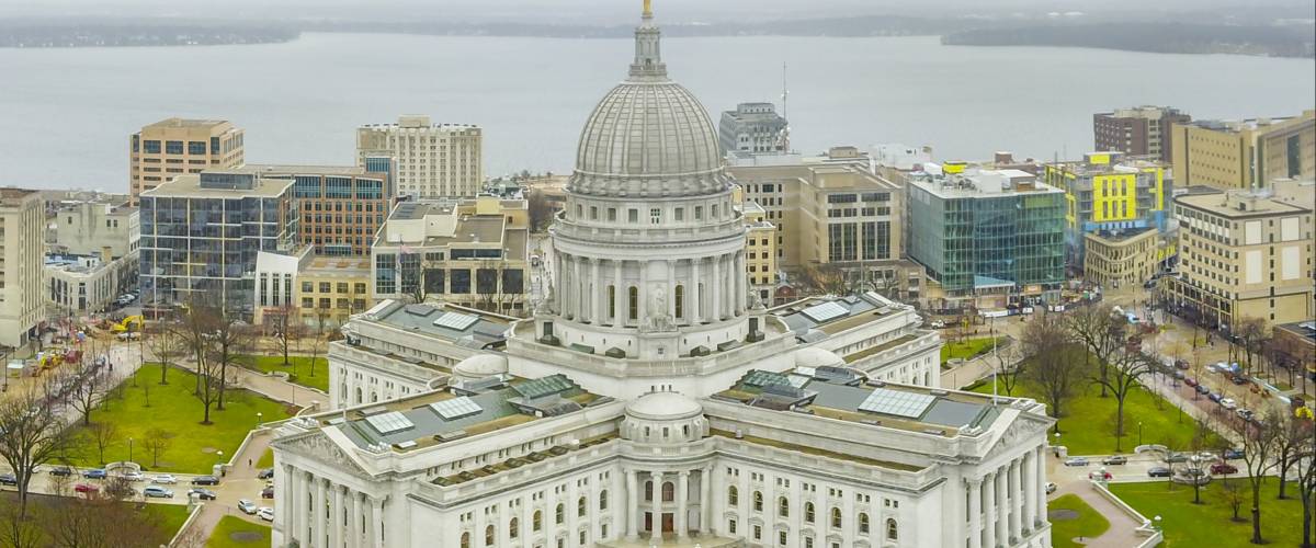 Wisconsin state capital in Madison Wisconsin