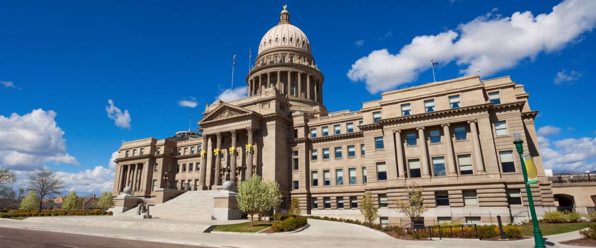 Capitol building and square in Boise, Idaho