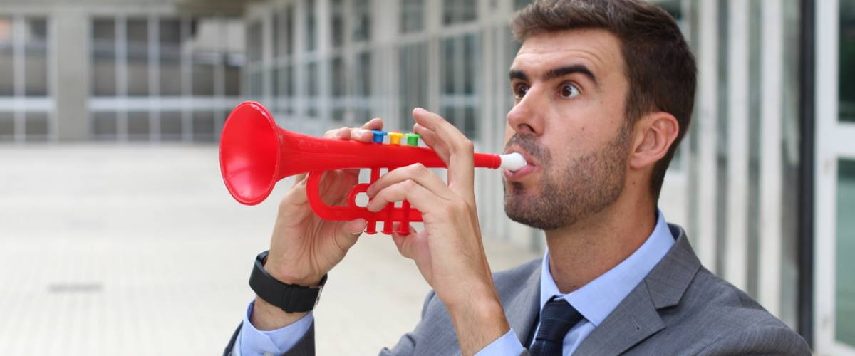 man playing with toys