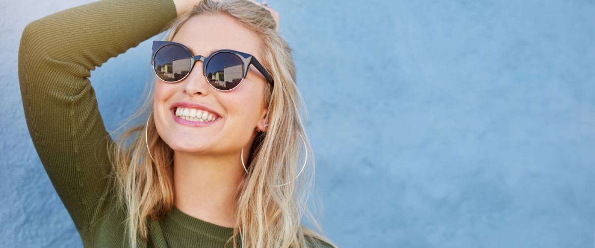stylish woman sunglasses