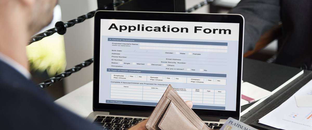 Application Form Document Filling Concept