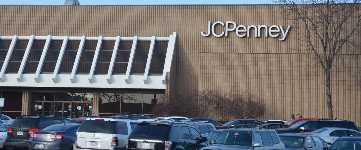 Outside the J.C. Penney store at Fairlane Town Center in Dearborn, Michigan