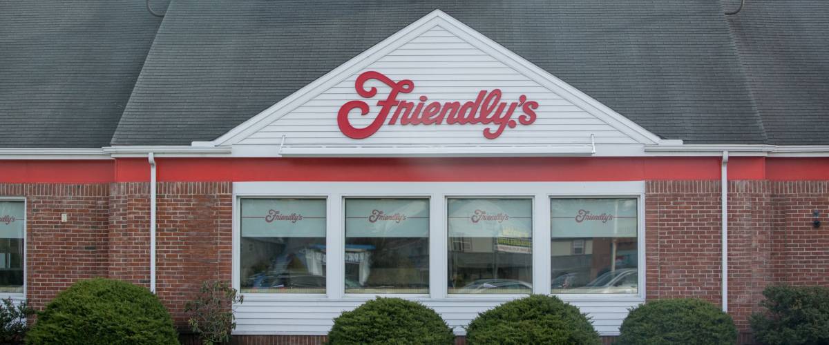 Lancaster, PA. March 3, 2018:Friendly's family restaurant, ice cream dessert