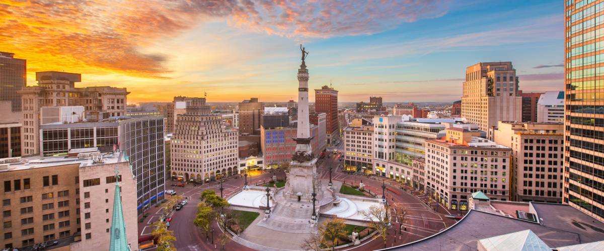 The Soldiers' and Sailors' Monument in Indianapolis