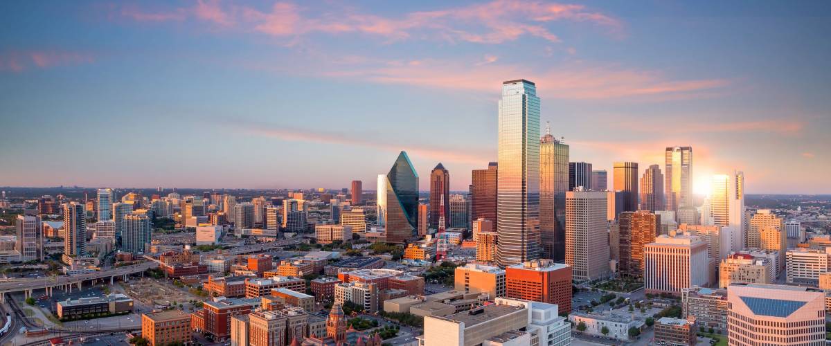 Dallas at sunset