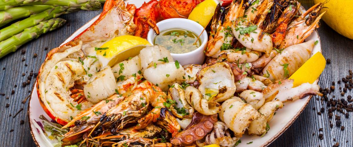 Seafood platter