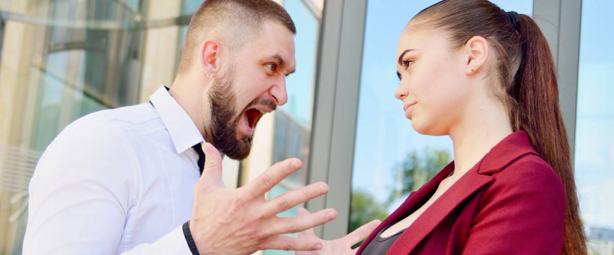 office man yelling at employee