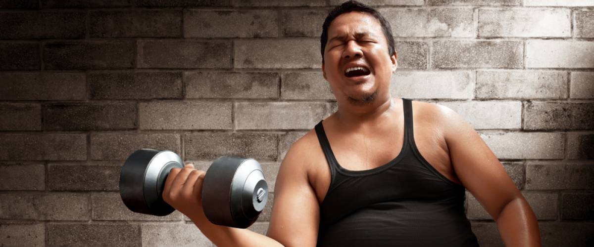 man working out