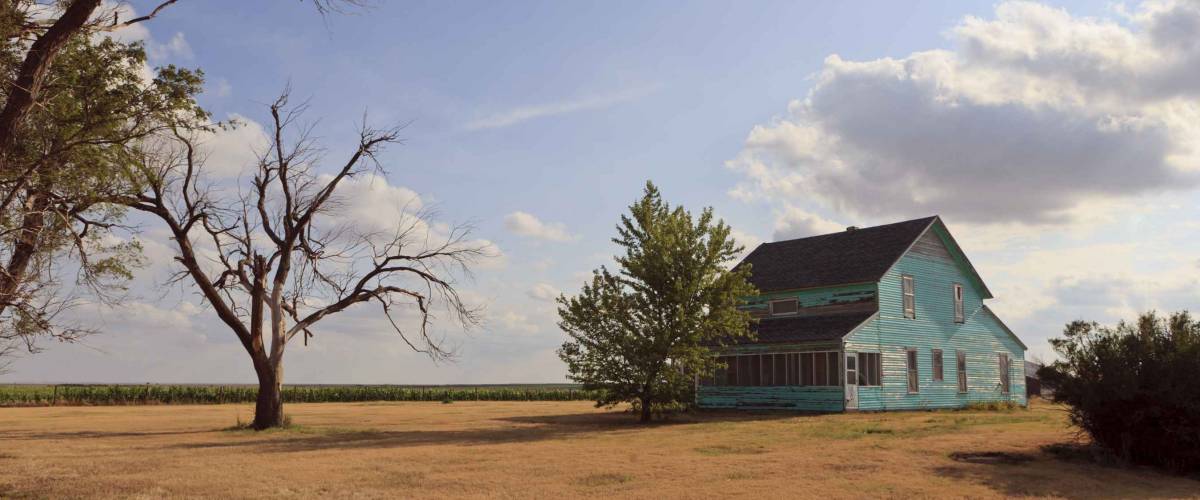 Abandoned farm-house in Kansas, USA.