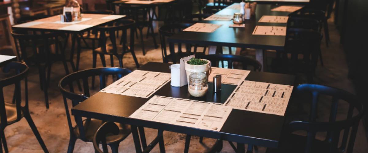 Interior of a restaurant