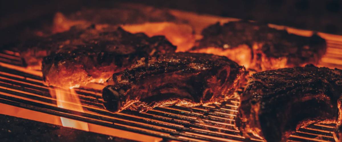 Steak on a grill