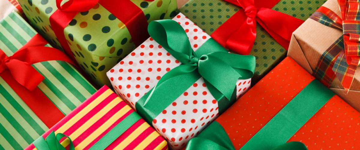 Christmas wrapped gifts