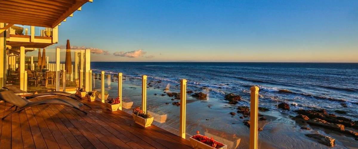 Another view from the deck of Malibu home recently sold by Barry Williams of The Brady Bunch