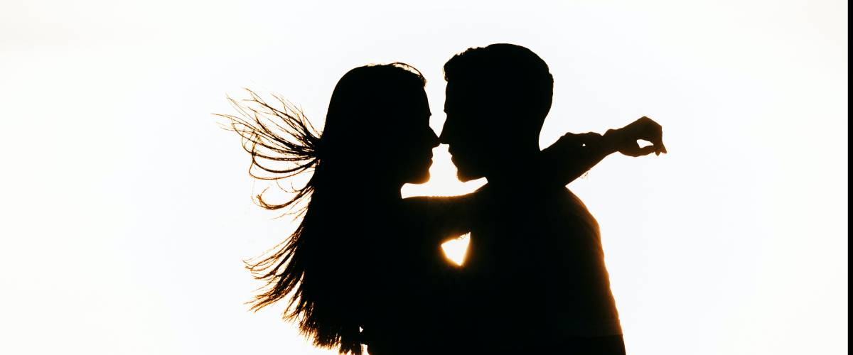 Silhouette of a couple