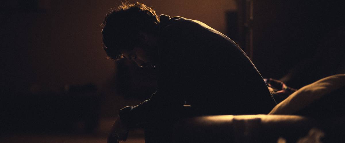 Man grieving