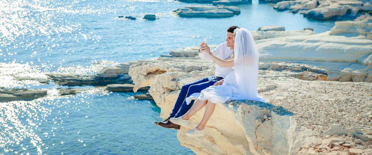 Couple on a honeymoon