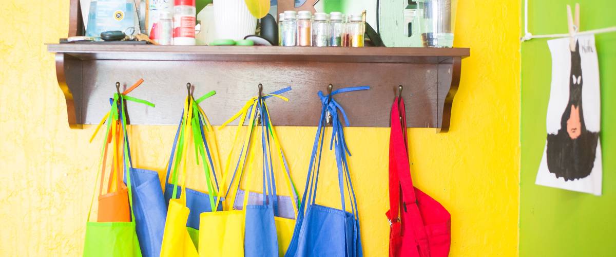 Elementary school class art supplies