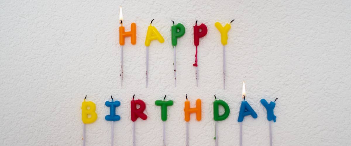 Happy birthday sign