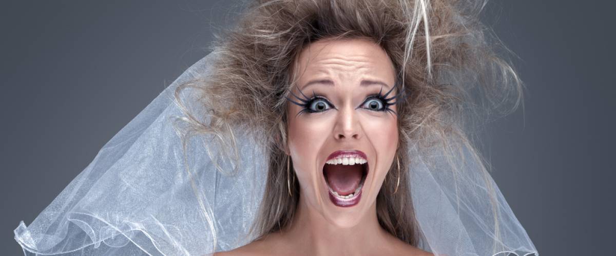 Crazy looking bride