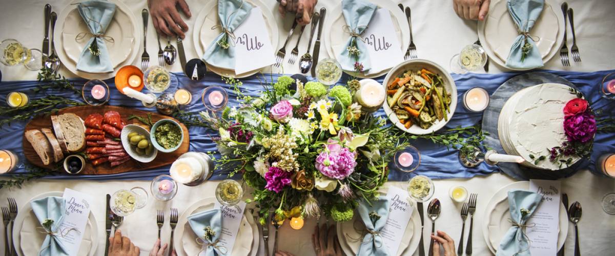 Wedding reception table