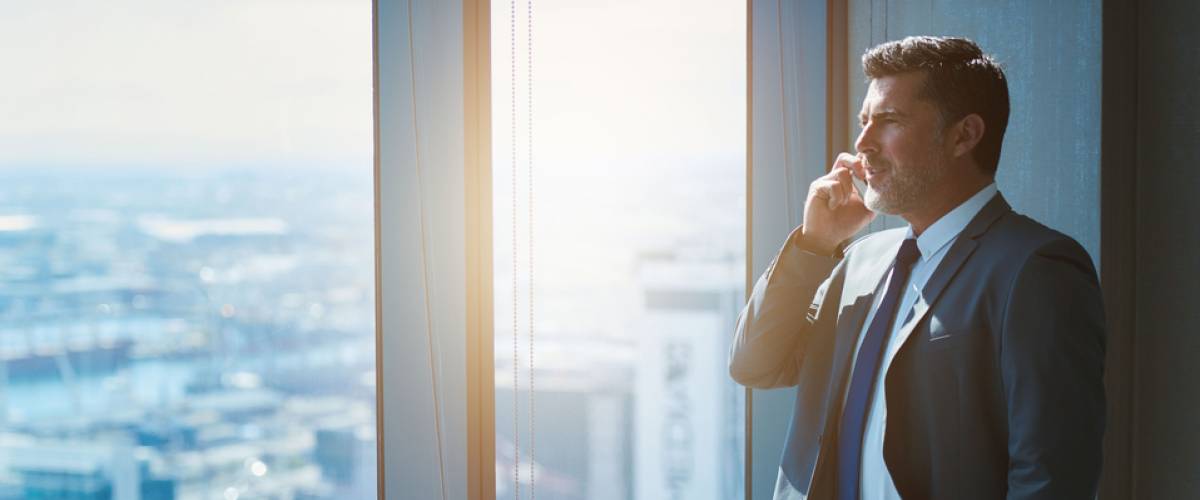 ceo man on phone