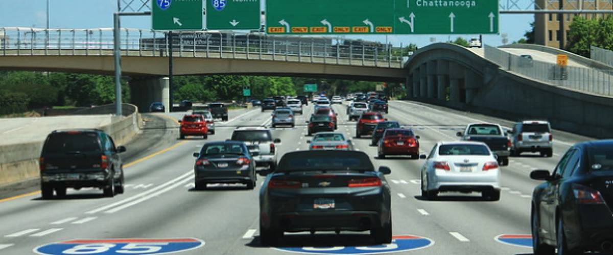 I-75 to I-85 traffic exit
