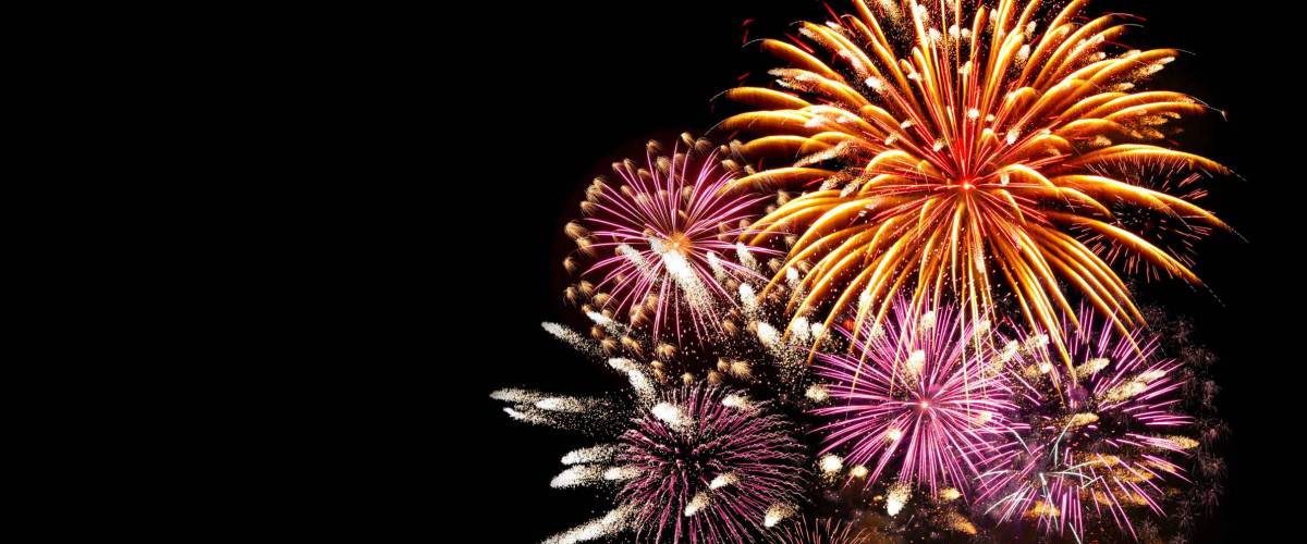 Fireworks light up the sky with dazzling display