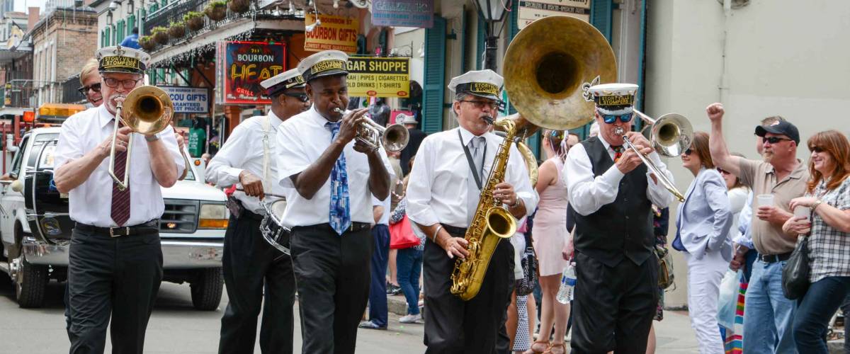 New Orleans, Louisiana, USA - April 4, 2015: part of the annual Easter Parade in New Orleans, Louisiana.