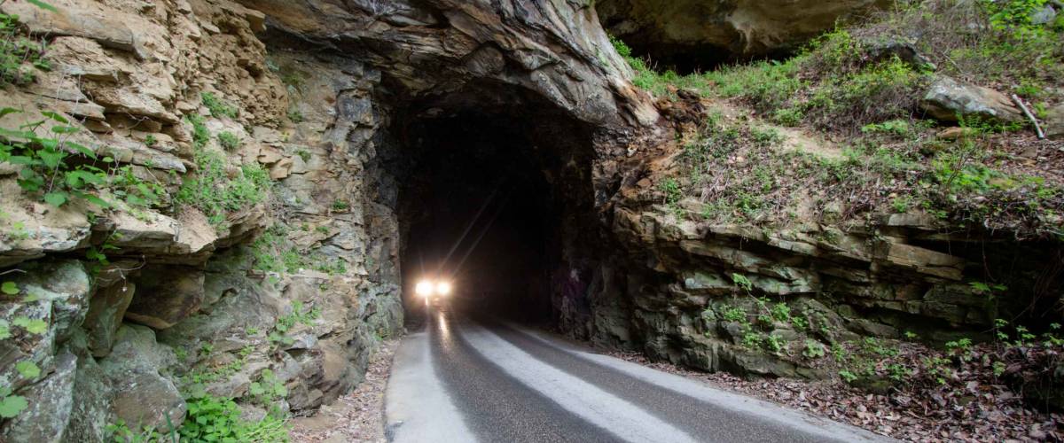 The Haunted Nada Tunnel Of Kentucky. The infamous road is a one lane 900 foot tunnel on a two way mountain highway.