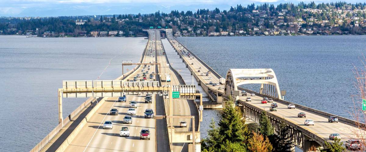 I-90 floating bridge, Washington-USA