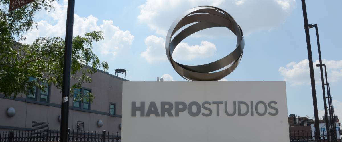Harpo Studios Oprah Winfrey Show sign in Chicago