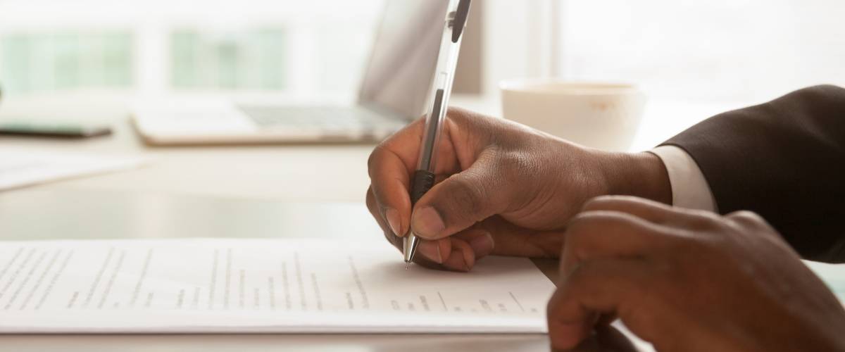 Signing mortgage