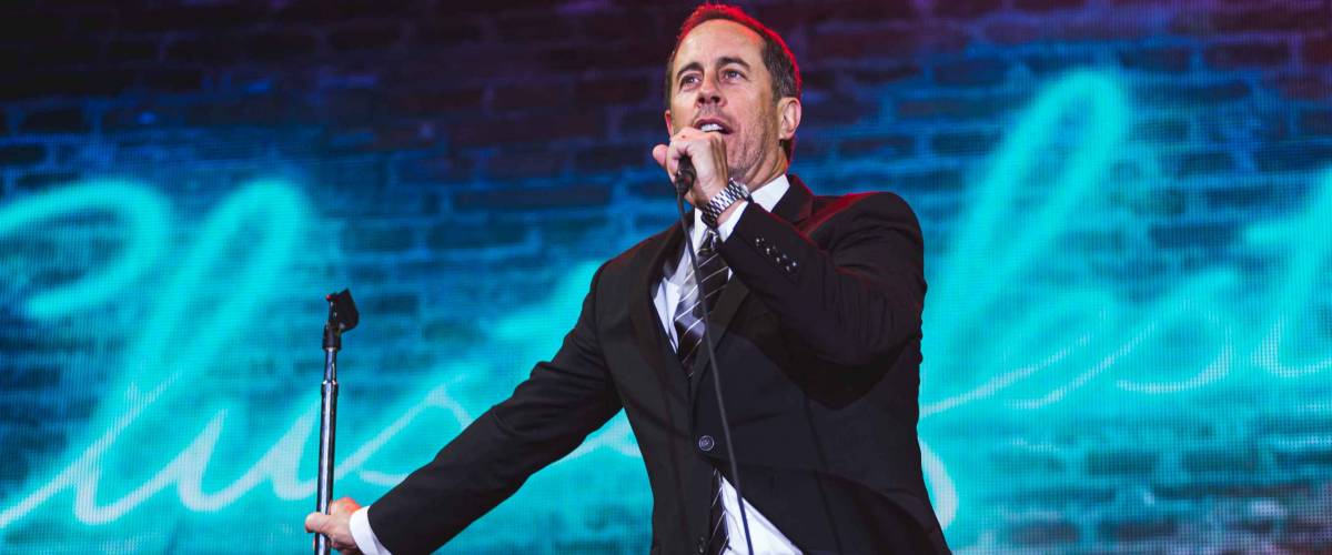 San Francisco, California / United States - June 21 2019 - Comedian Jerry Seinfeld performs at Clusterfest