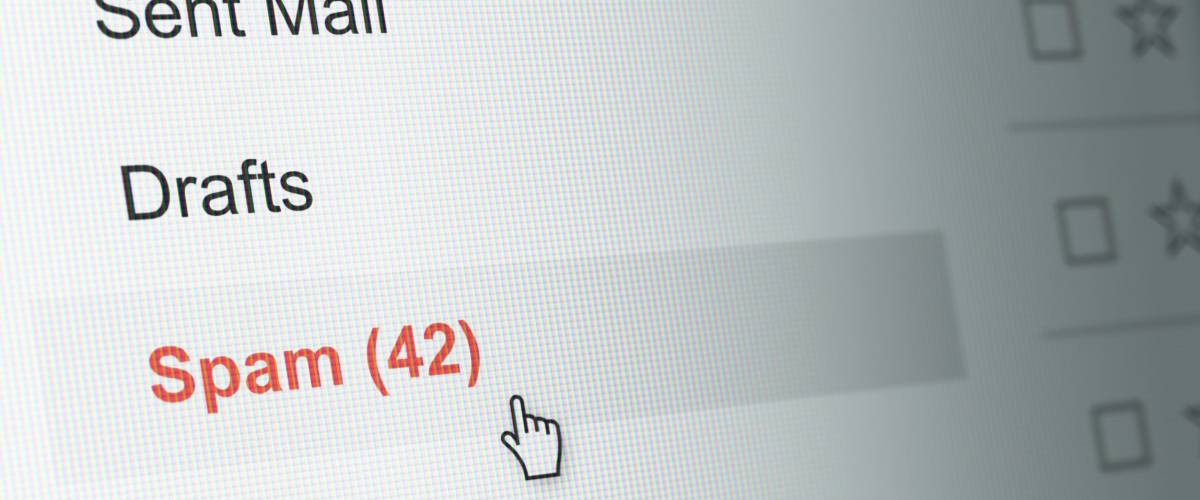 Computer Monitor screen, concept of spam email