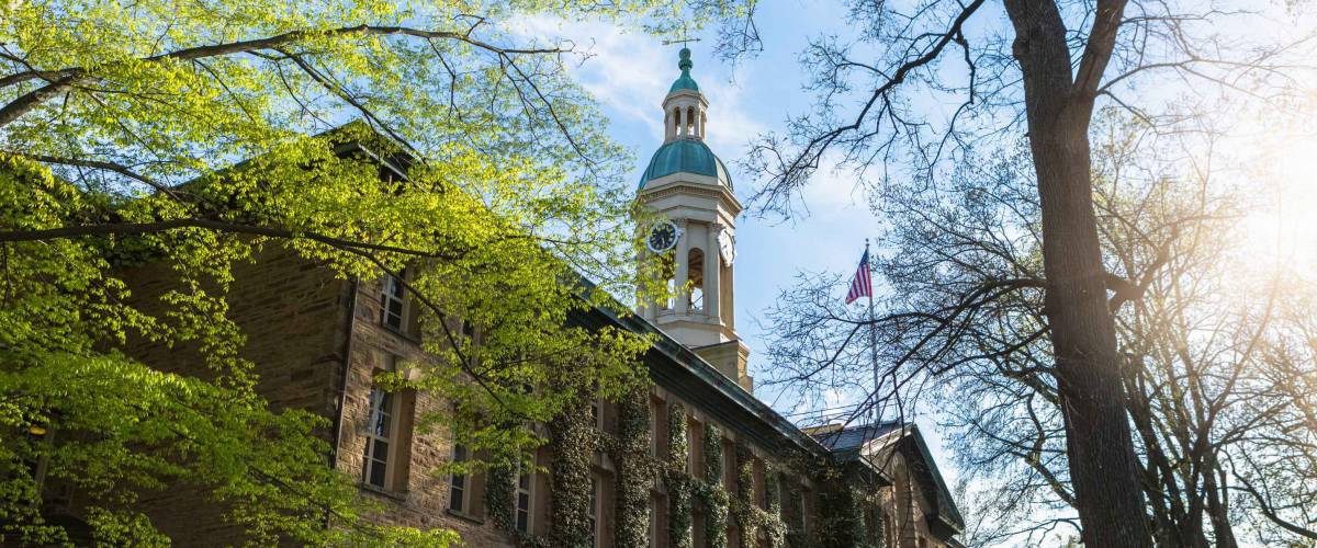 Nassau Hall in Princeton University, USA.