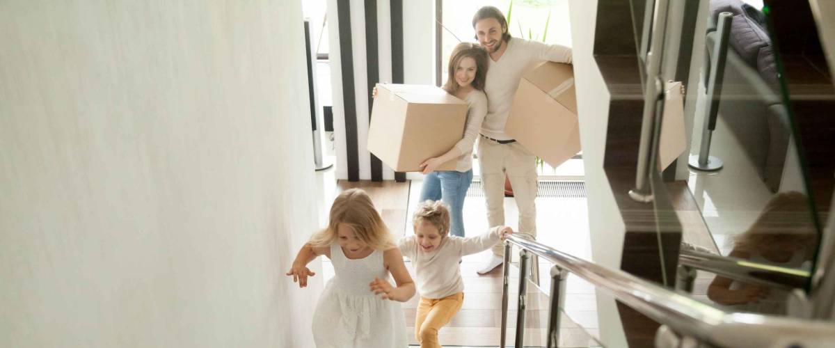 Family moving into new home