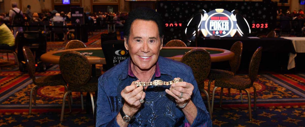 Mr. Las Vegas Wayne Newton Makes Special Appearance At 54th Annual World Series Of Poker $500 Salute To Warriors