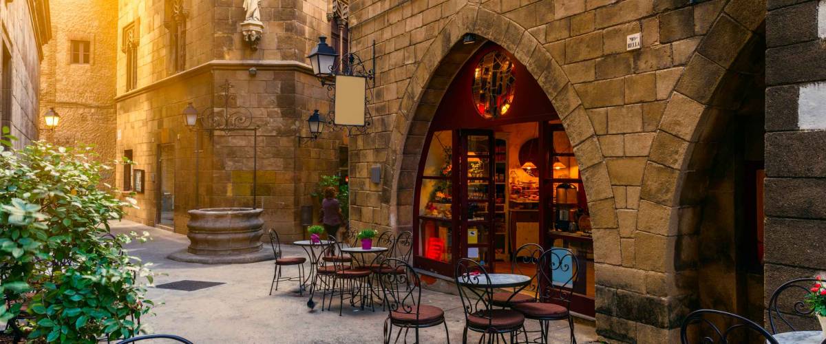 Traditional architecture in Barcelona, Spain