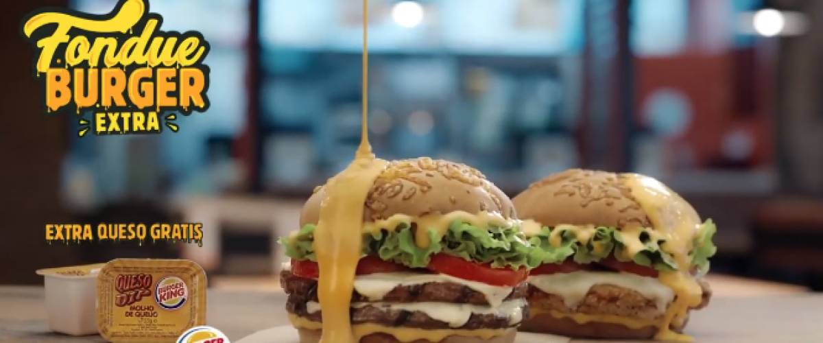 Hamburger with extra cheese sauce