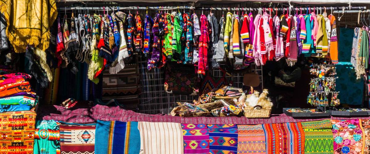 Market Scene in Santa Fe New Mexico
