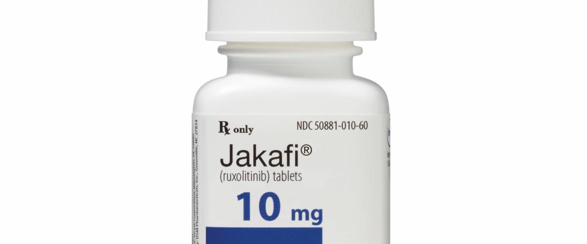 Bottle of Incyte medication Jakafi